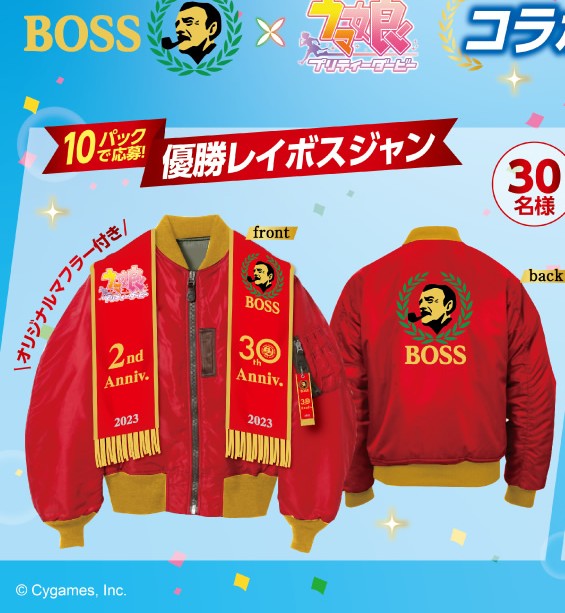 オリジナルマフラー付き優勝レイボスジャン