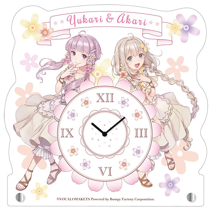 結月ゆかり＆紲星あかり アクリル置き時計