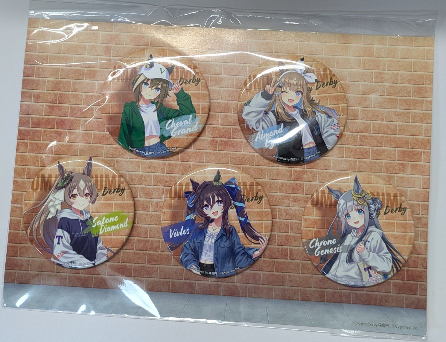 シュヴァルグラン アーモンドアイ サトノダイヤモンド ヴィブロス クロノジェネシス ウマ娘 × ZOZOTOWN 缶バッジセット グッズ 缶バッジ 缶バッチ カンバッチ カンバッジ