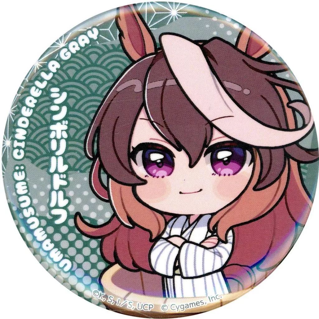 【中古】バッジ・ピンズ シンボリルドルフ 「ウマ娘 シンデレラグレイ×極楽湯・RAKU SPA カサマツの湯 トレーディング缶バッジ(ミニキャラ)」