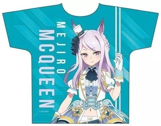 【中古】衣類 メジロマックイーン フルグラフィックTシャツ スカイブルー フリーサイズ 「ウマ娘 プリティーダービー Season 2」
