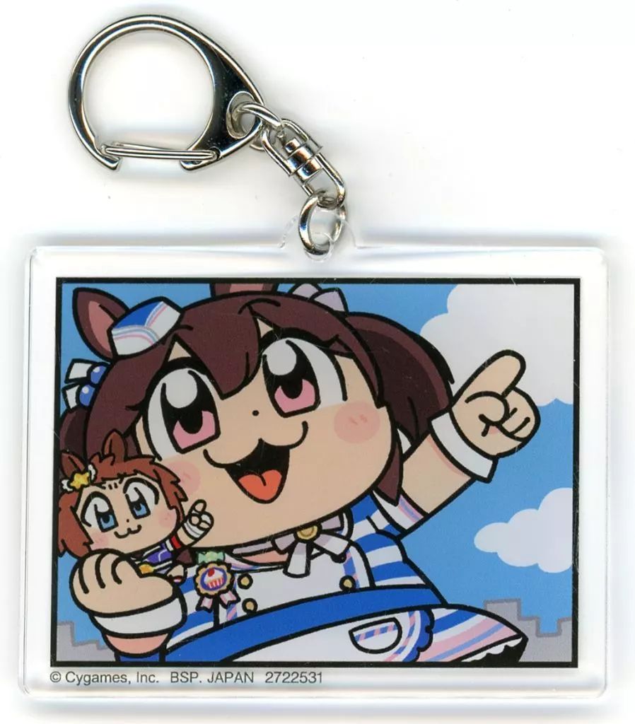 【中古】キーホルダー ヒシアケボノ＆ビコーペガサス アクリルプレートキーホルダー～大川ぶくぶわーるど～ 「ウマ娘 プリティーダービー」