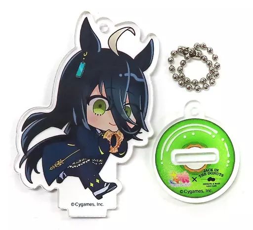 【中古】キーホルダー マンハッタンカフェ 「ウマ娘 プリティーダービー×ジャックインザドーナツ アクリルスタンドキーホルダー」