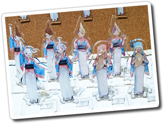 菊水連×A.I.VOICEコラボイベントのアクリルスタンド全8デザイン