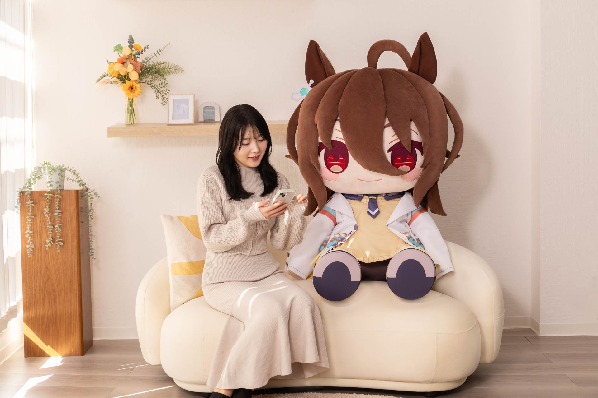 どきゅーと 劇場版『ウマ娘 プリティーダービー 新時代の扉』 超特大ぬいぐるみ アグネスタキオン 商品画像