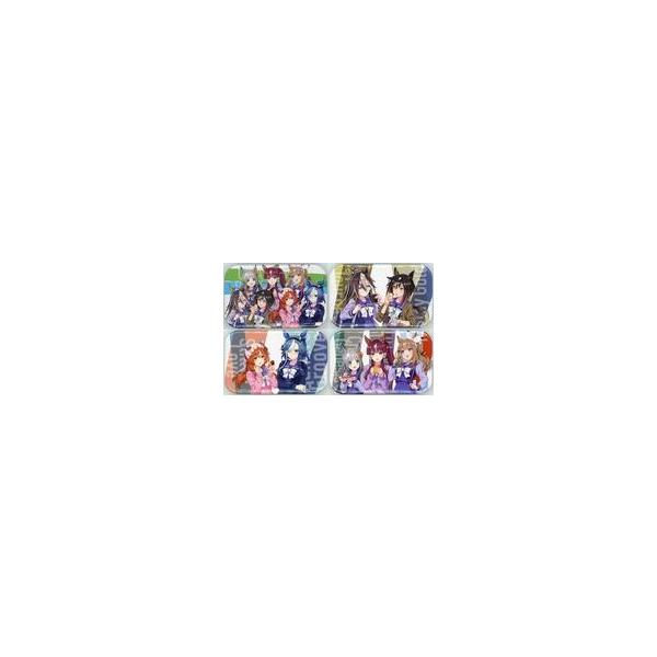 中古バッジ・ビンズ 全4種セット オリジナル缶バッジ 「ウマ娘 プリティーダービー×ファミリーマート ファミマ