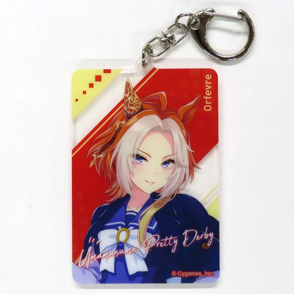 【中古】キーホルダー オルフェーヴル オリジナル描き下ろし アクリルキーホルダー 「ウマ娘 プリティーダービー×セブンイレブン 4周年キャンペーン」
