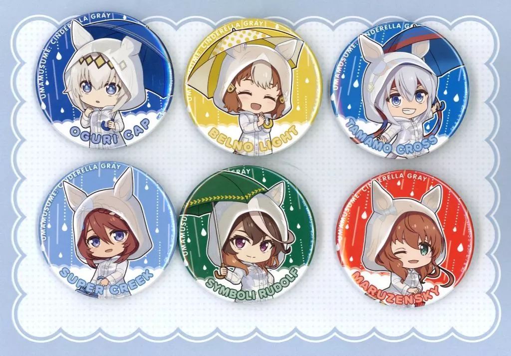 【中古】バッジ・ピンズ 集合 缶バッジコンプリートセット(デフォルメver.) 「ウマ娘 シンデレラグレイ」 ローソン・＠Loppi・HMV限定
