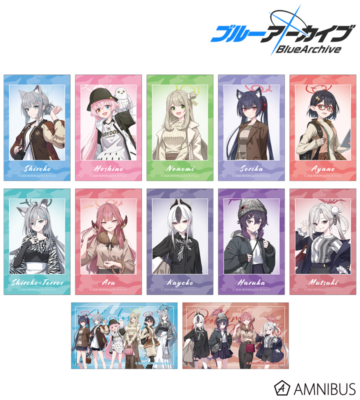 ブルーアーカイブ×東武動物公園 トレーディングイラストカード 全12種