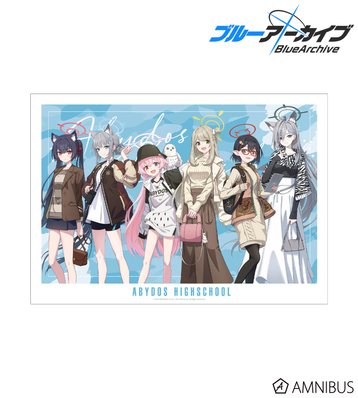 ブルーアーカイブ×東武動物公園 アビドス A3マット加工ポスター