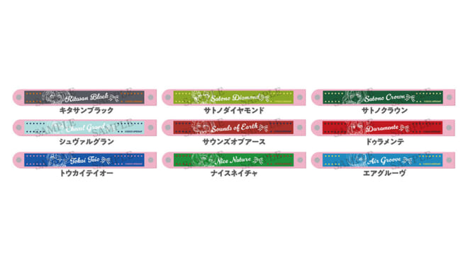 ラバーリストバンドのアニメイトカフェ公式商品画像