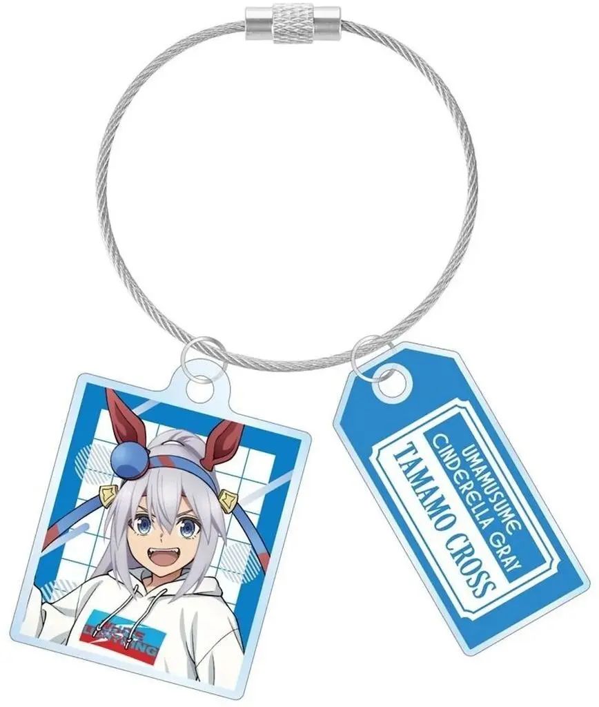 【新品】キーホルダー [新品] タマモクロス 2連ワイヤーアクリルキーホルダー POP UP SHOP in マルイ 「アニメ ウマ娘 シンデレラグレイ」