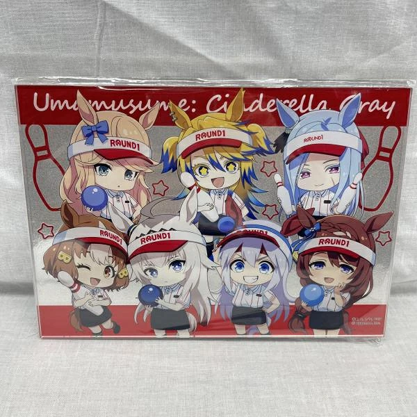 【中古】未開)ウマ娘 シンデレラグレイ グリッターアクリルアートパネル ラウンドワンコラボVer. 集合[91]