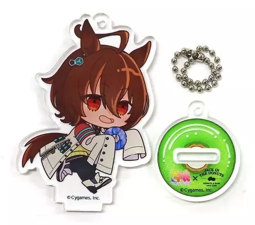 【中古】キーホルダー アグネスタキオン 「ウマ娘 プリティーダービー×ジャックインザドーナツ アクリルスタンドキーホルダー」