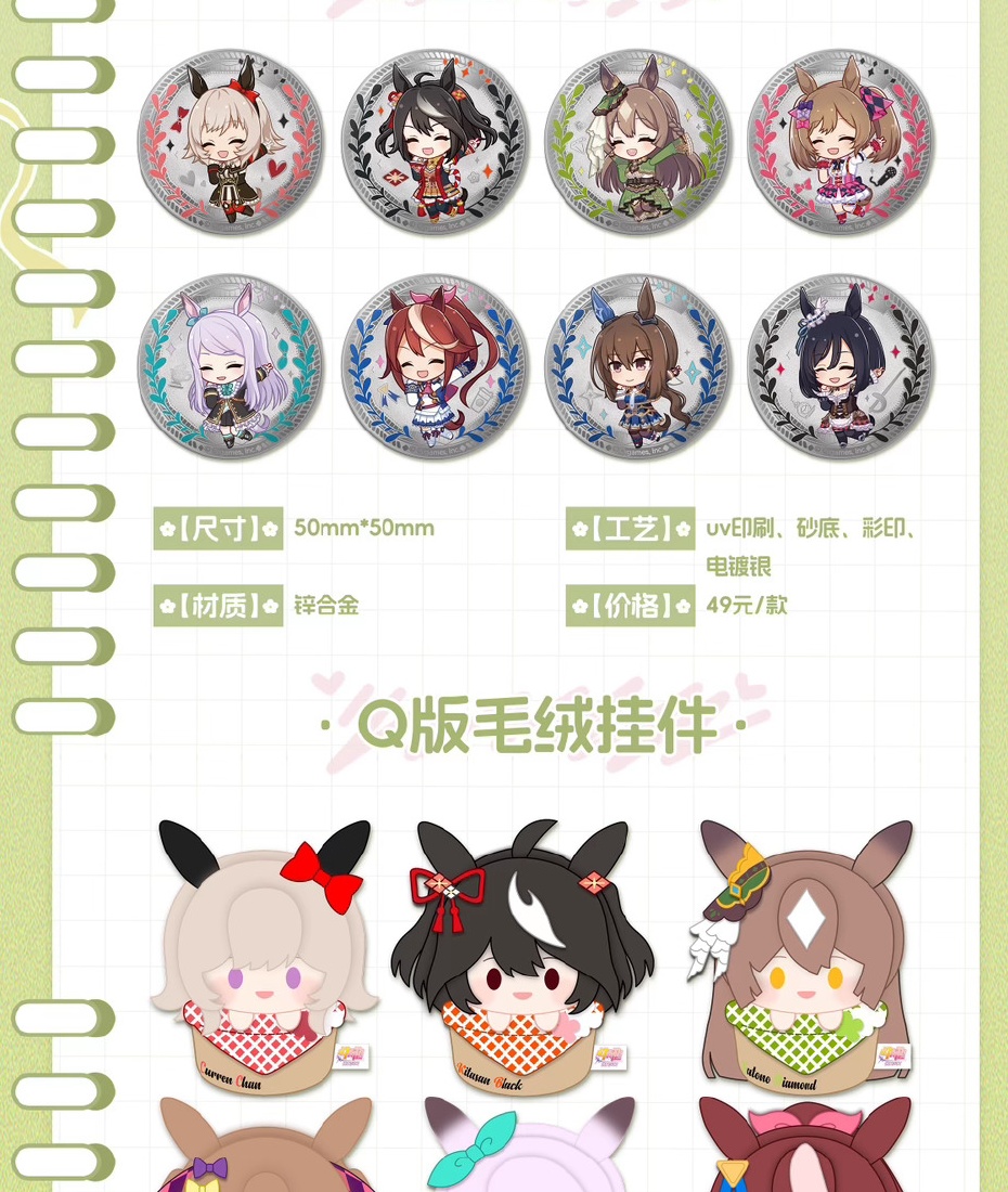 ちびキャラメタル記念コインを公式商品一覧から切り出した画像