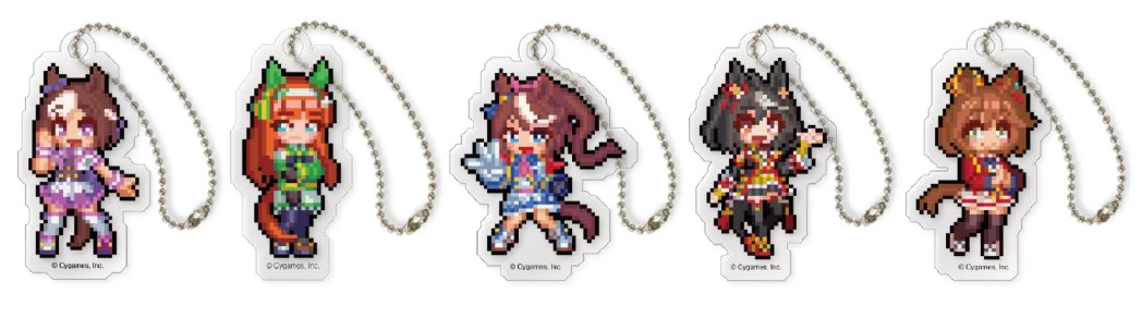 ドット絵アクリルチャーム全5種公式画像
