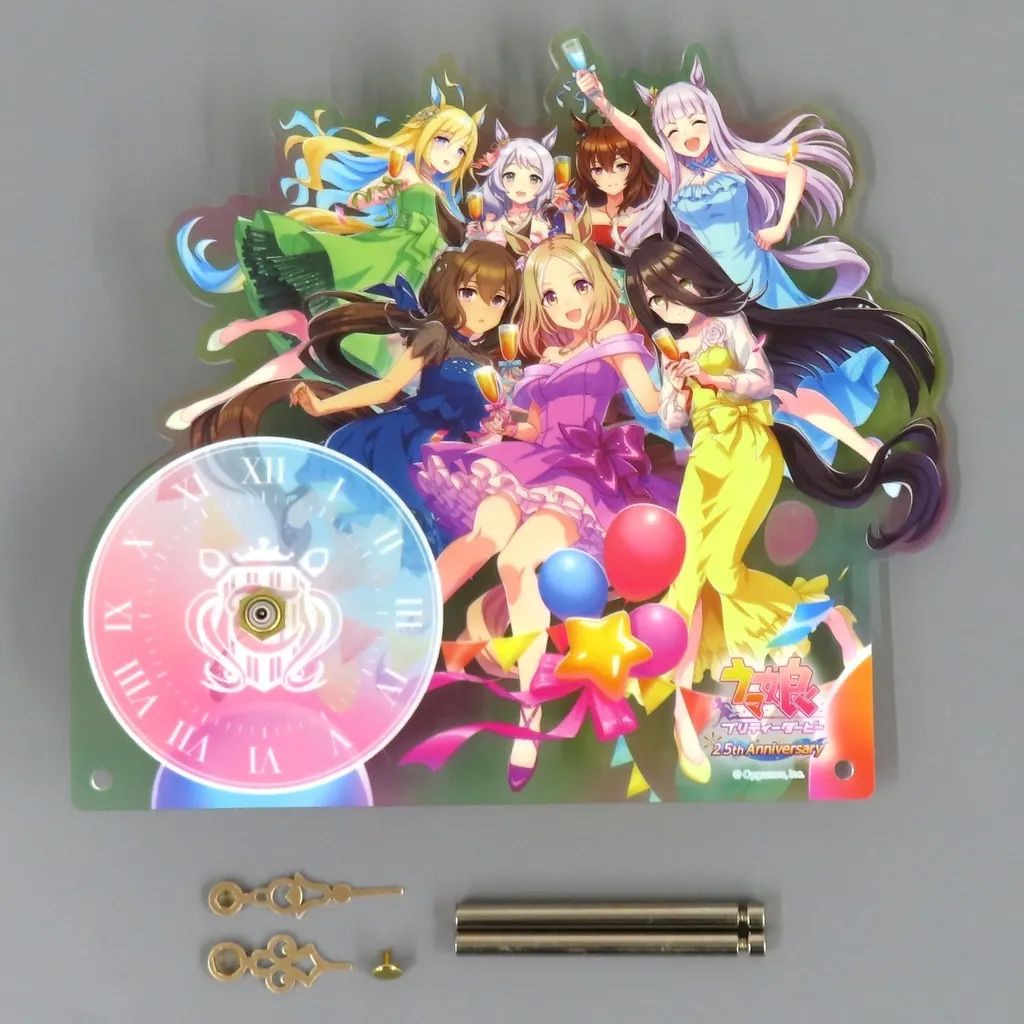 【中古】置き時計・掛け時計 集合 公式アクリルクロック(2.5th Anniversary Ver.) 「ウマ娘 プリティーダービー」