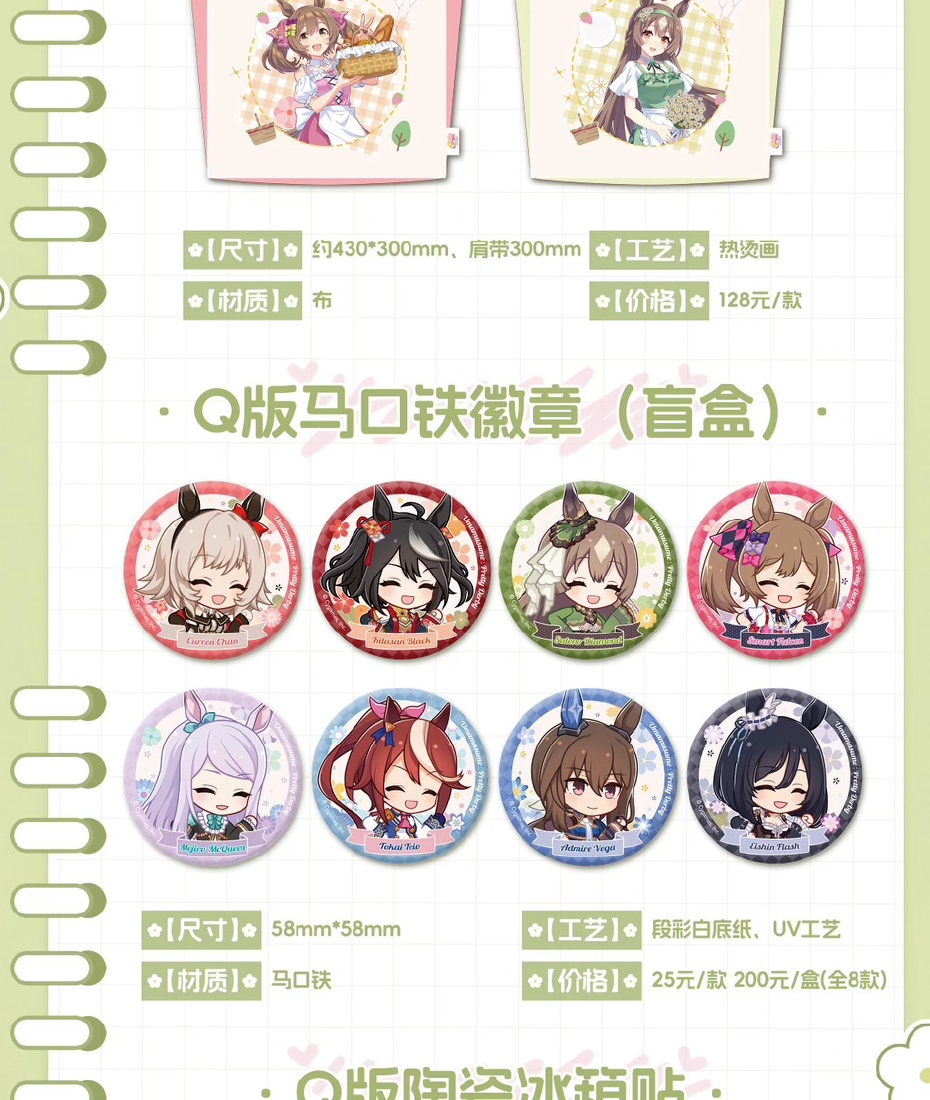ちびキャラ缶バッジ（ブラインド）を公式商品一覧から切り出した画像