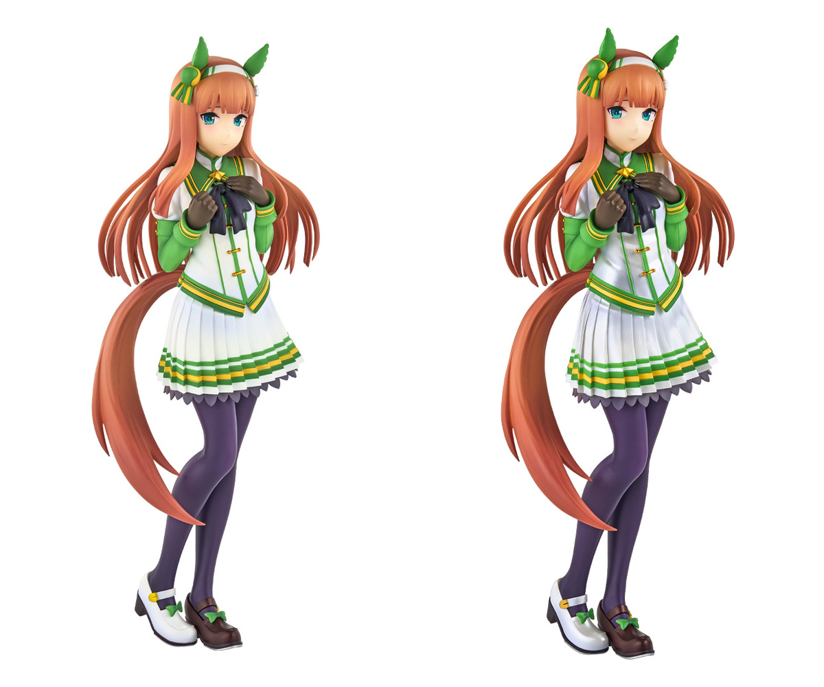 サイレンススズカ フィギュアの通常塗装と粉雪塗装