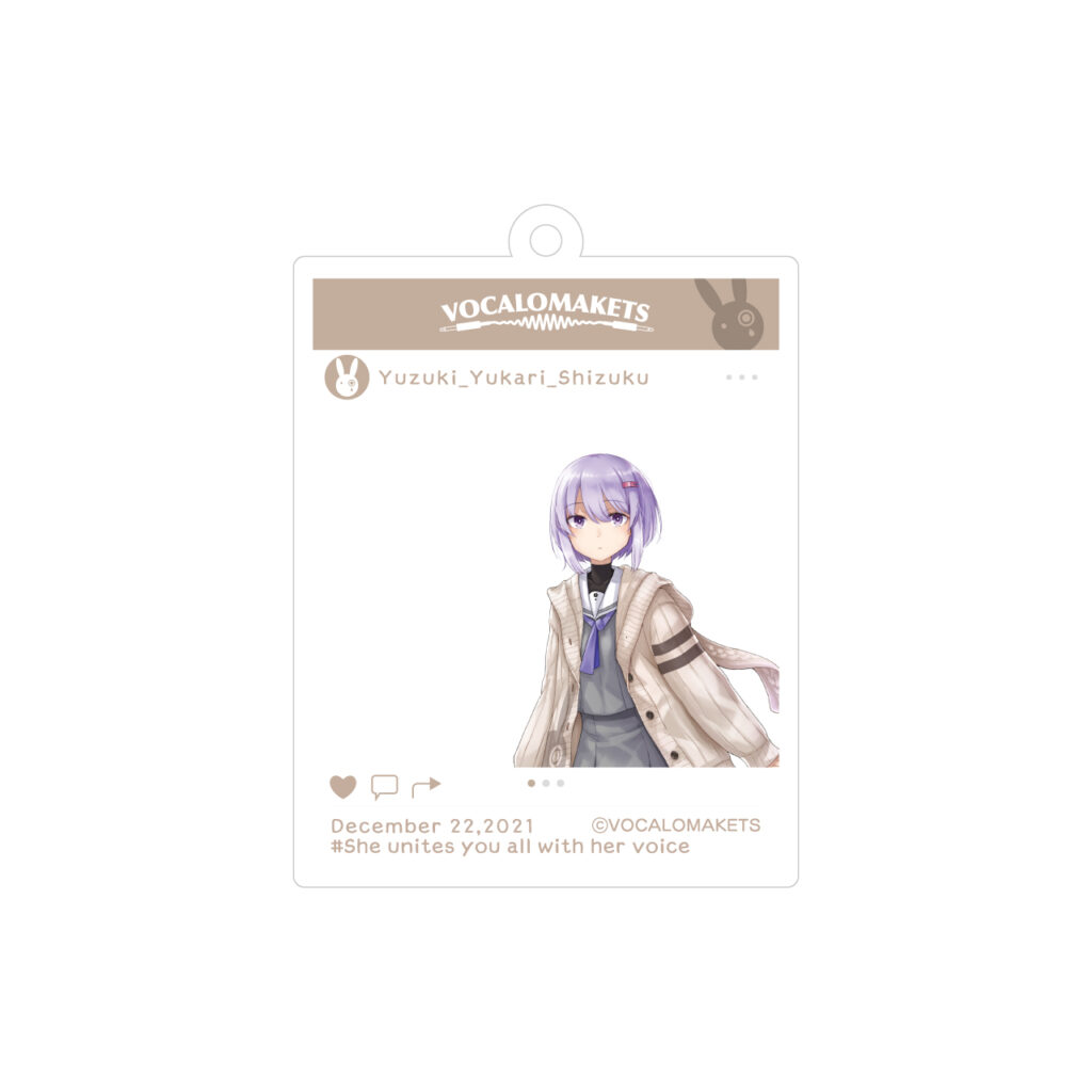 A.I.VOICE 結月ゆかり 雫 アクリルキーホルダーの商品画像
