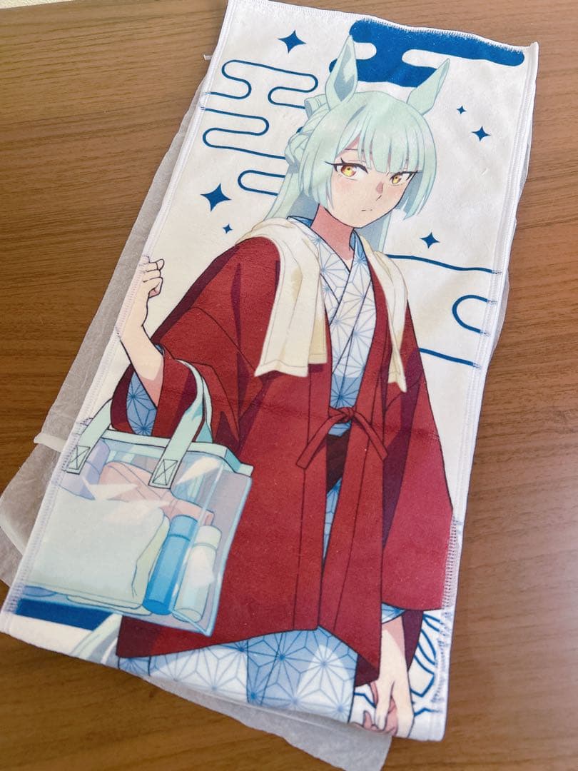 ウマ娘 シンデレラグレイ×極楽湯 RAKU SPA タオル　フジマサマーチ