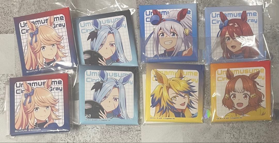ウマ娘　ましかく　缶バッジ　ラウンドワン　コラボ