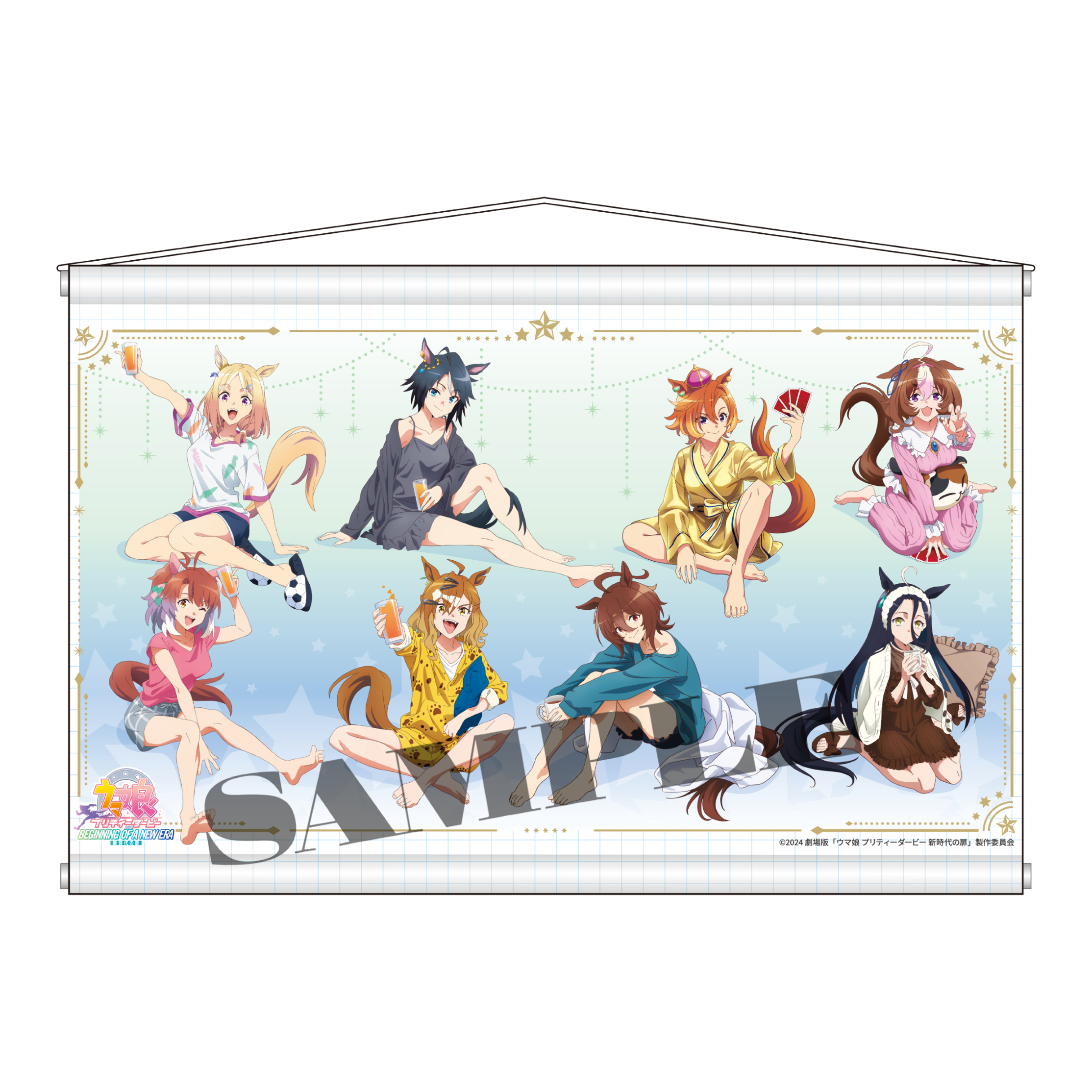 Relax timeイベントメインビジュアルのビッグタペストリー