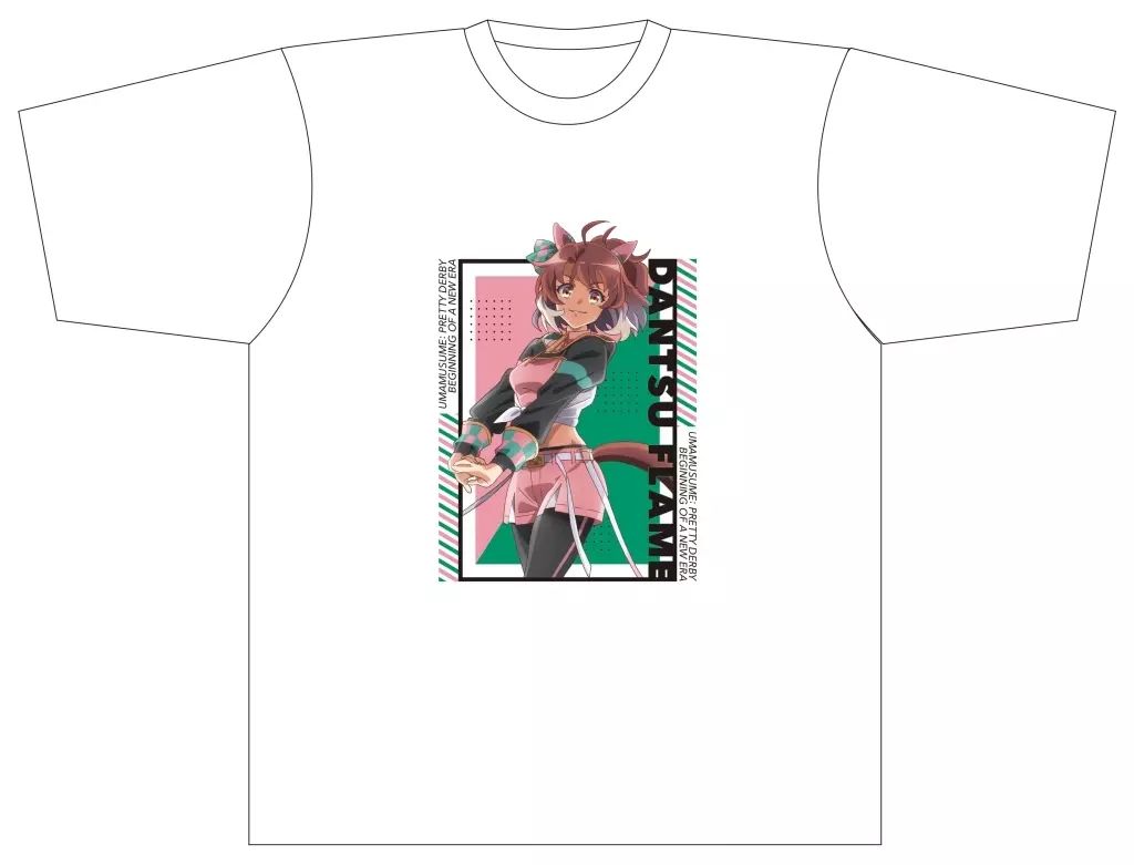 【中古】Tシャツ D.ダンツフレーム Tシャツ ホワイト メンズLサイズ 「劇場版 ウマ娘 プリティーダービー 新時代の扉」