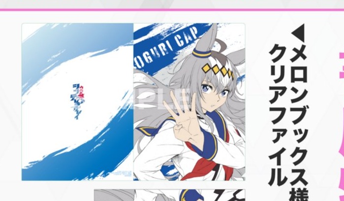 メロンブックスの『ウマ娘 シンデレラグレイ 15』A4クリアファイル