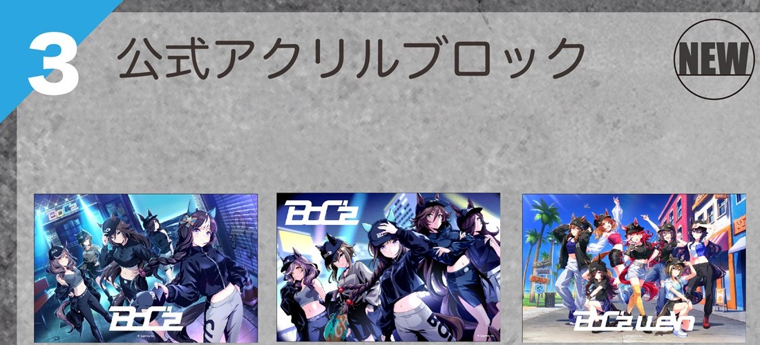 公式アクリルブロック