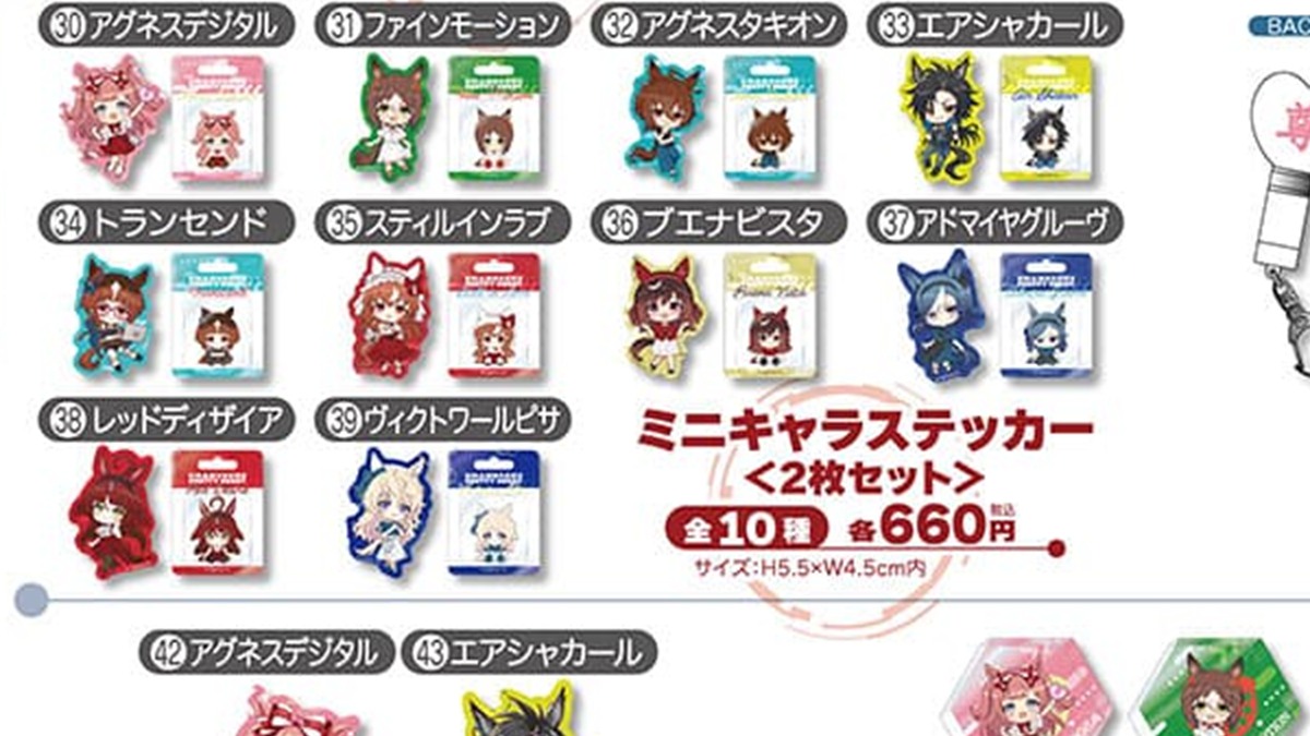 ミニキャラステッカーセット（ビックカメラグループ公式グッズ画像からの切り出し）