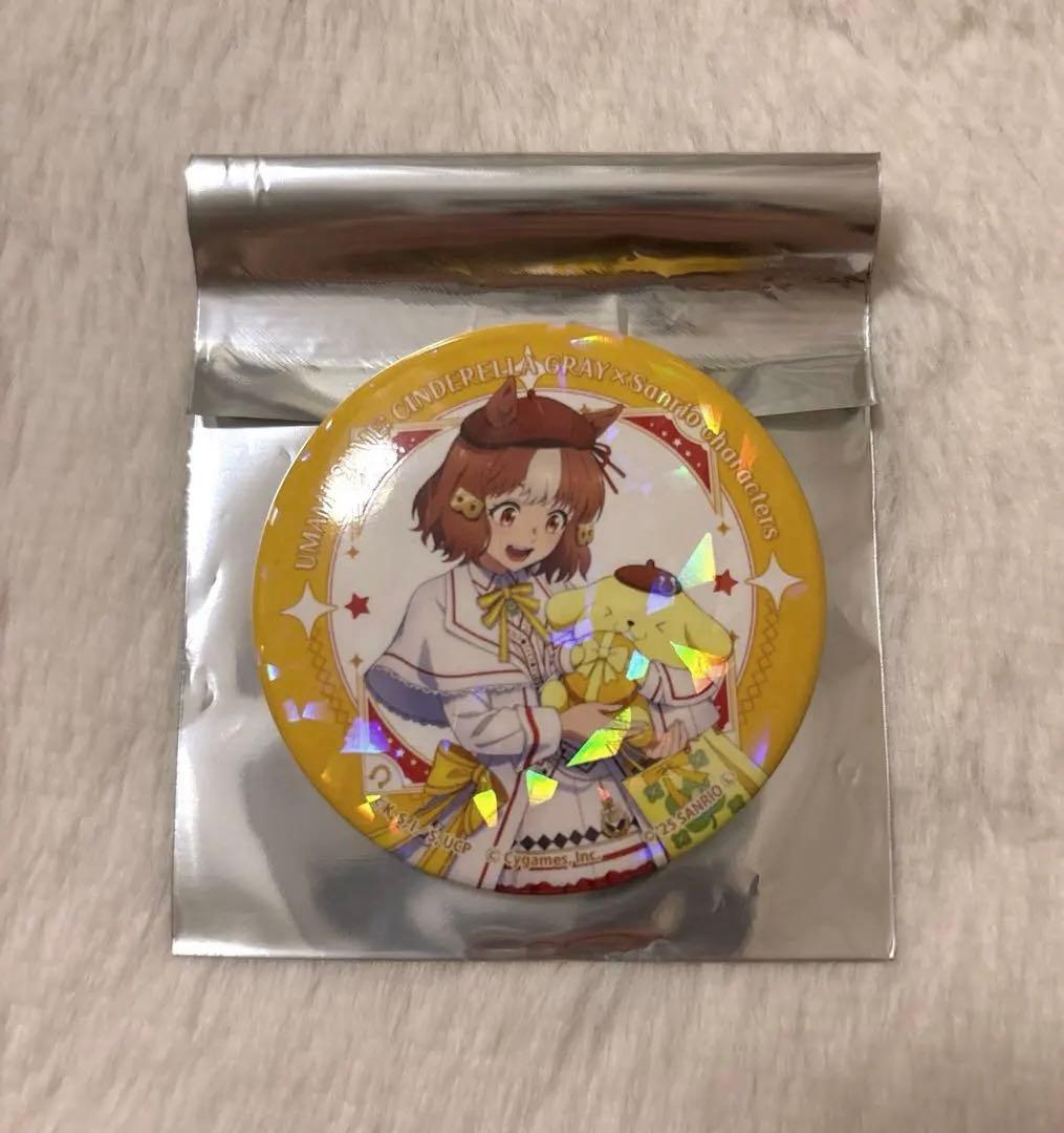ウマ娘　シンデレラグレイ　ベルノライト　サンリオ　ホログラム　缶バッジ