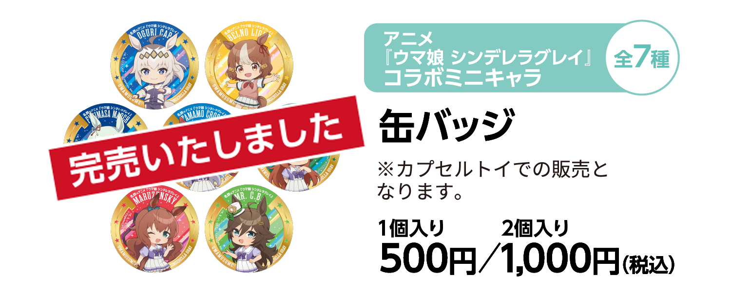名鉄公式グッズ画像に掲載されたコラボミニキャラ缶バッジ全7種