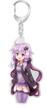 「結月ゆかり」アクリルキーホルダーの公式制作中サンプル
