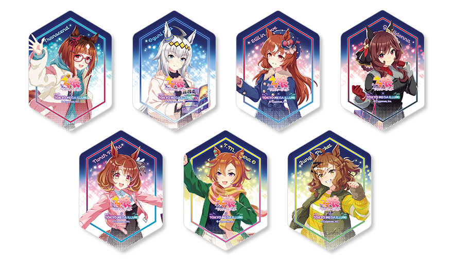 東京メガイルミのキャラクターピック全7種を示す公式画像crop