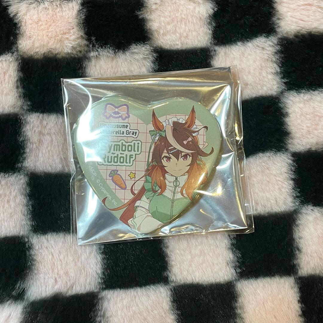 ウマ娘 シンデレラグレイ キャラポップストア ハート缶バッジ シンボリルドルフ