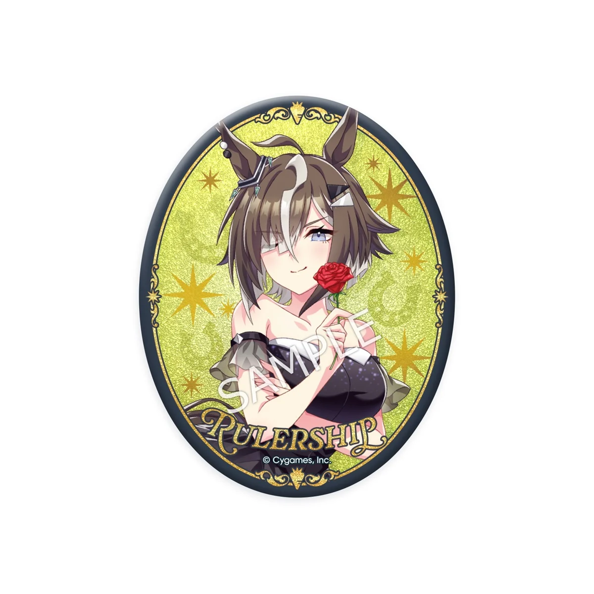 5.5th Anniversary記念イラストのルーラーシップを使用した公式グリッター缶バッジの商品画像