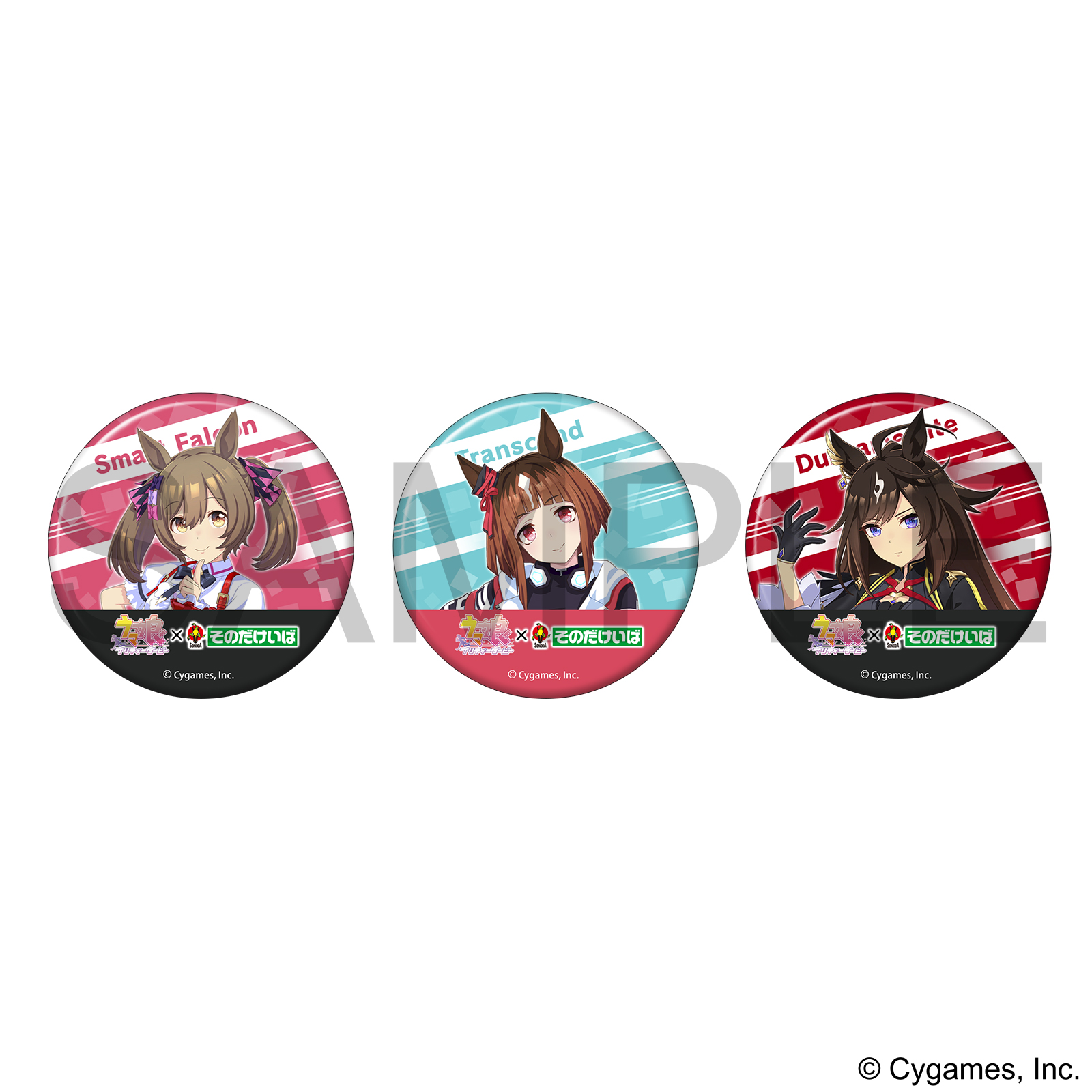 園田競馬場コラボの缶バッジ全3種