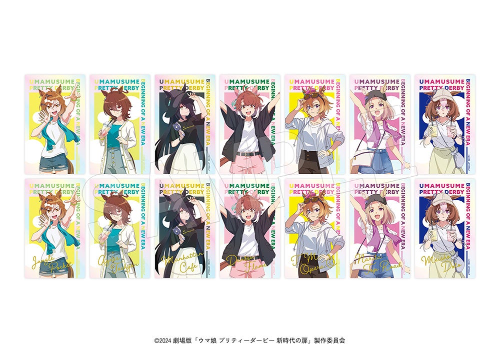 トレーディングイラストカード 夏フェスver.の通常カードと箔入り仕様