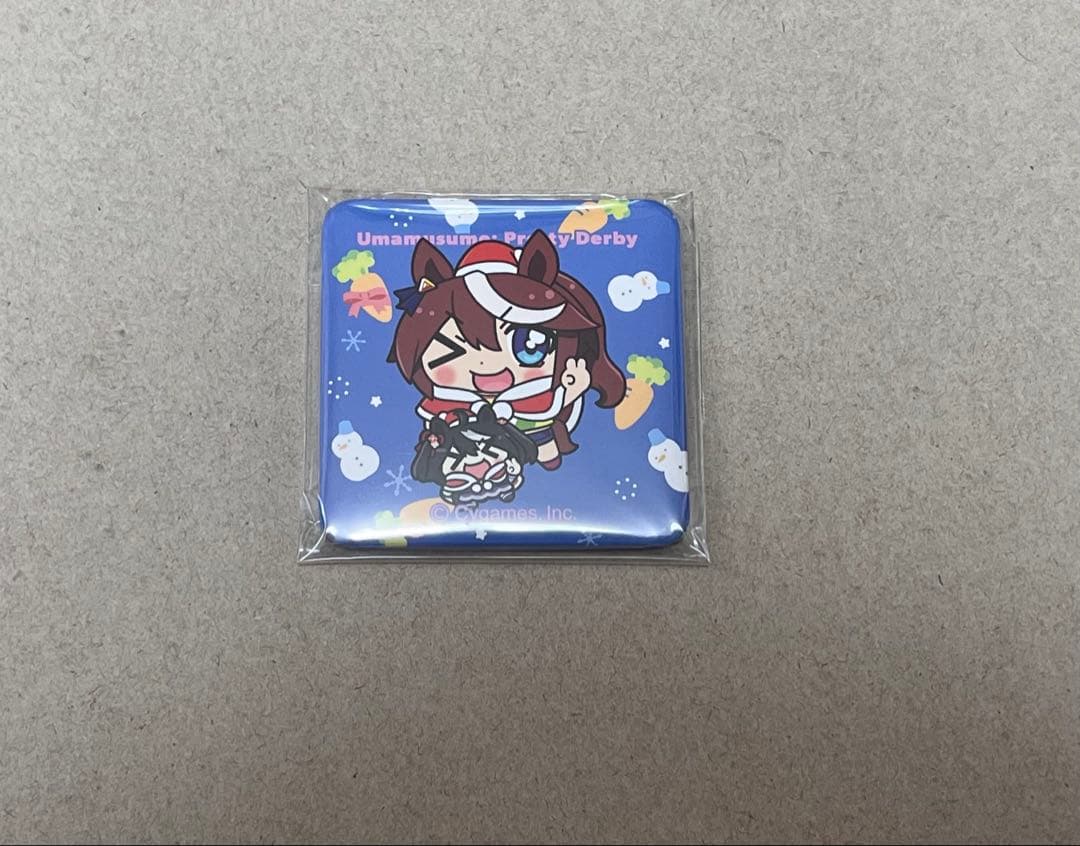 ウマ娘　すくえあくる缶バッジ　トウカイテイオー&キタサンブラック